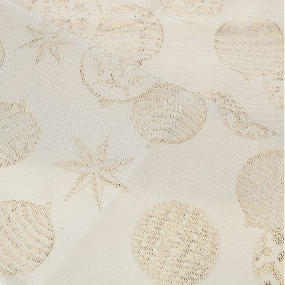 Tischläufer goldene Kugeln 50x150 cm (Made in Italy)