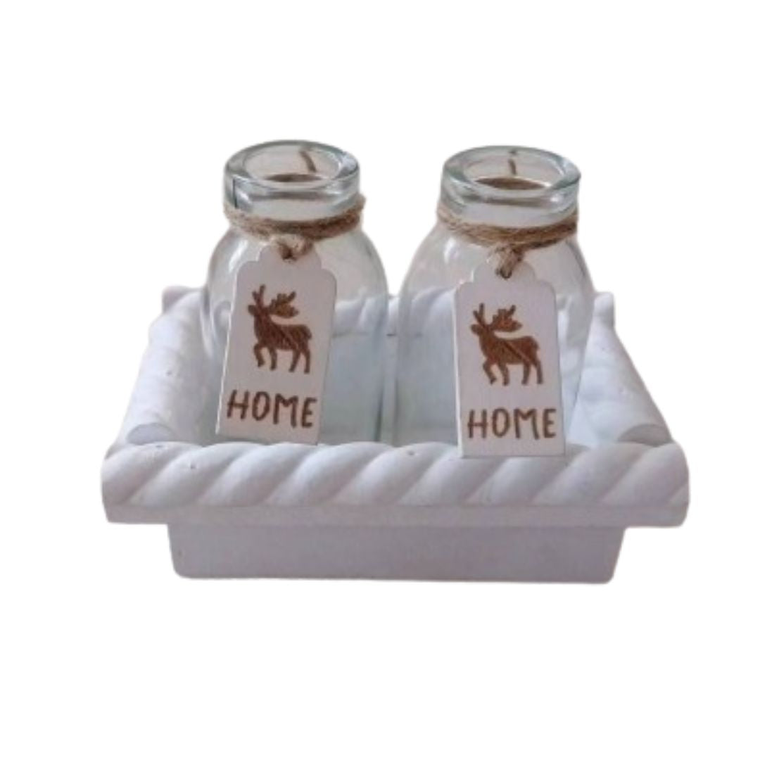 Holzkiste Glasflasche Elch 3 Varianten