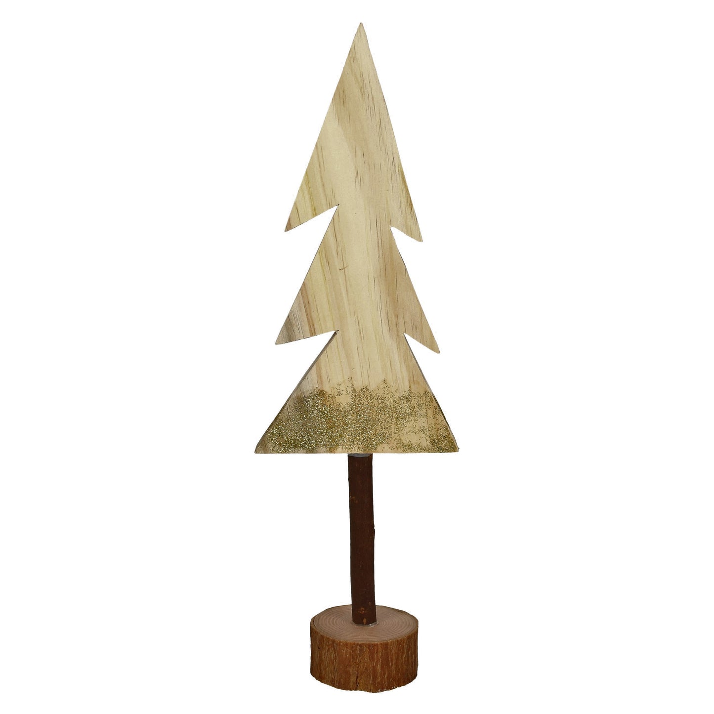 Figur Baum Glitzer Holz 2 Modelle