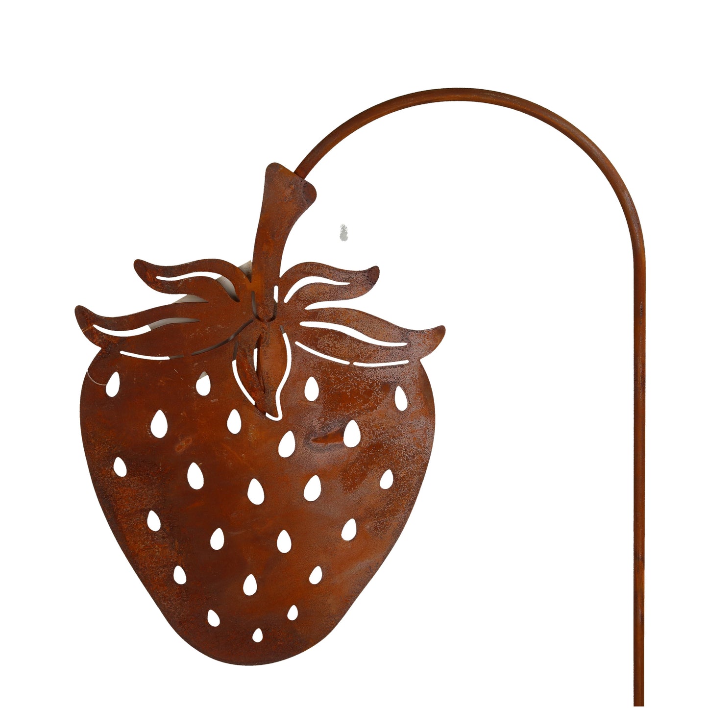 Gartenstecker Erdbeere Metall Rost 2 Größen