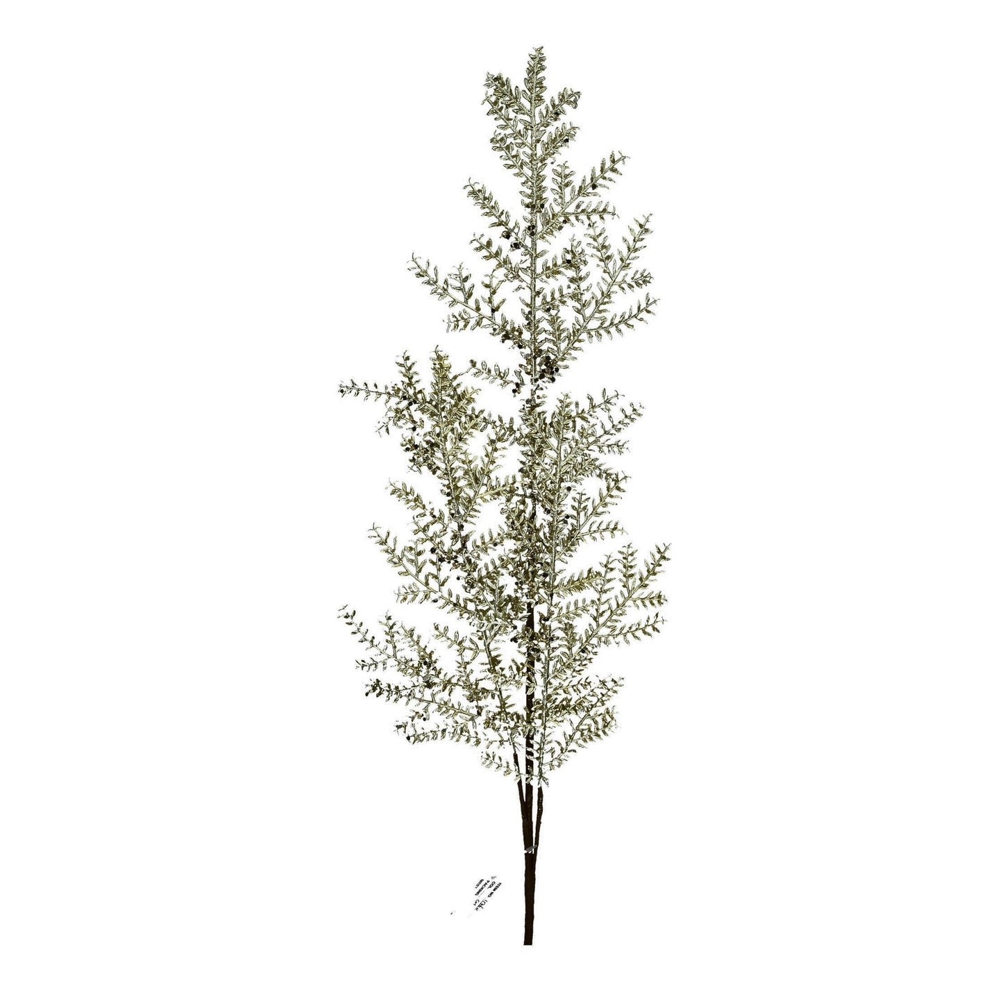 Zweig Gold mit Filigranen Blättern - 80 cm