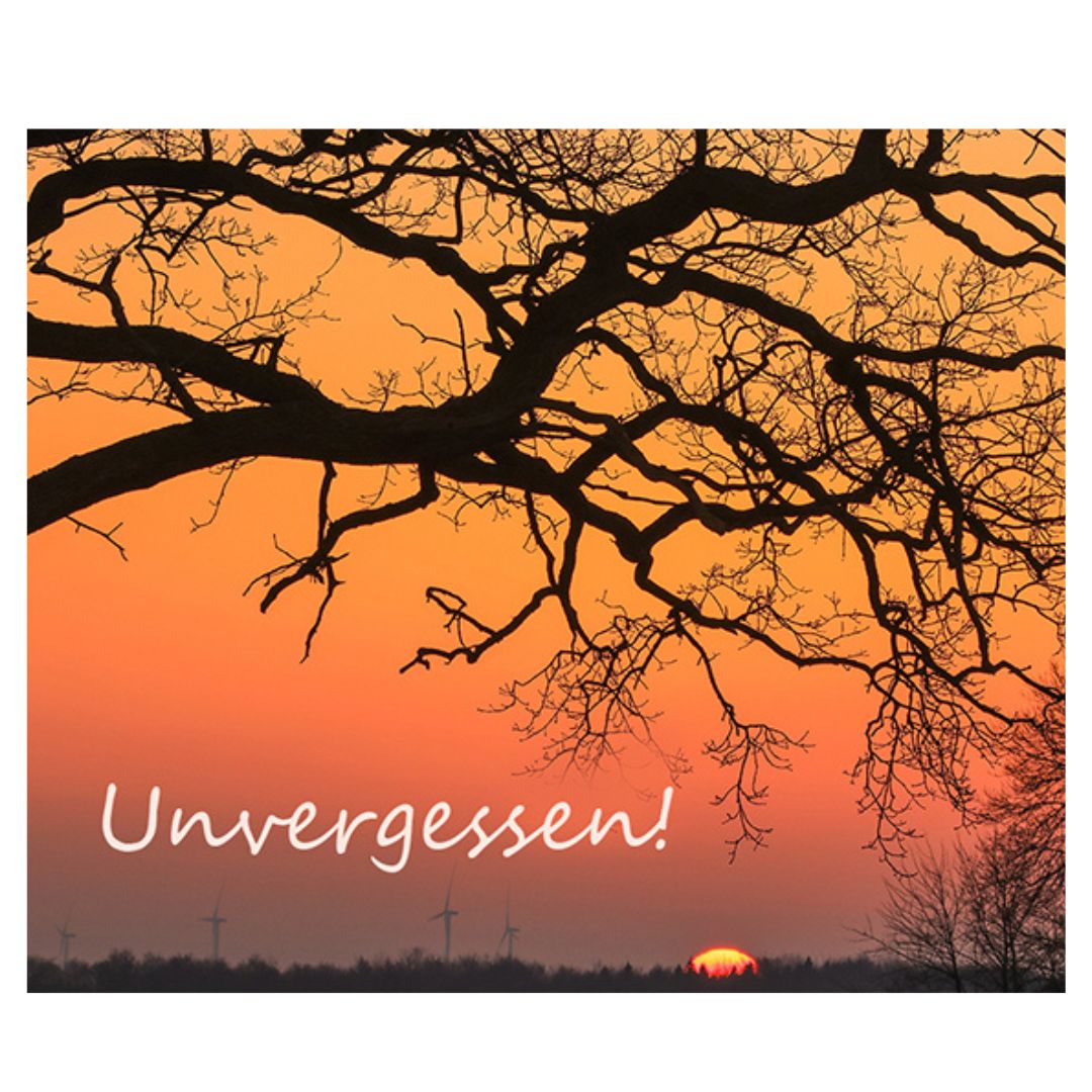 Bild "Unvergessen!" 10x12 cm