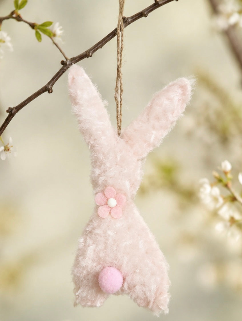 Hase Plüsch rosa 7,5x2x15 cm VE12