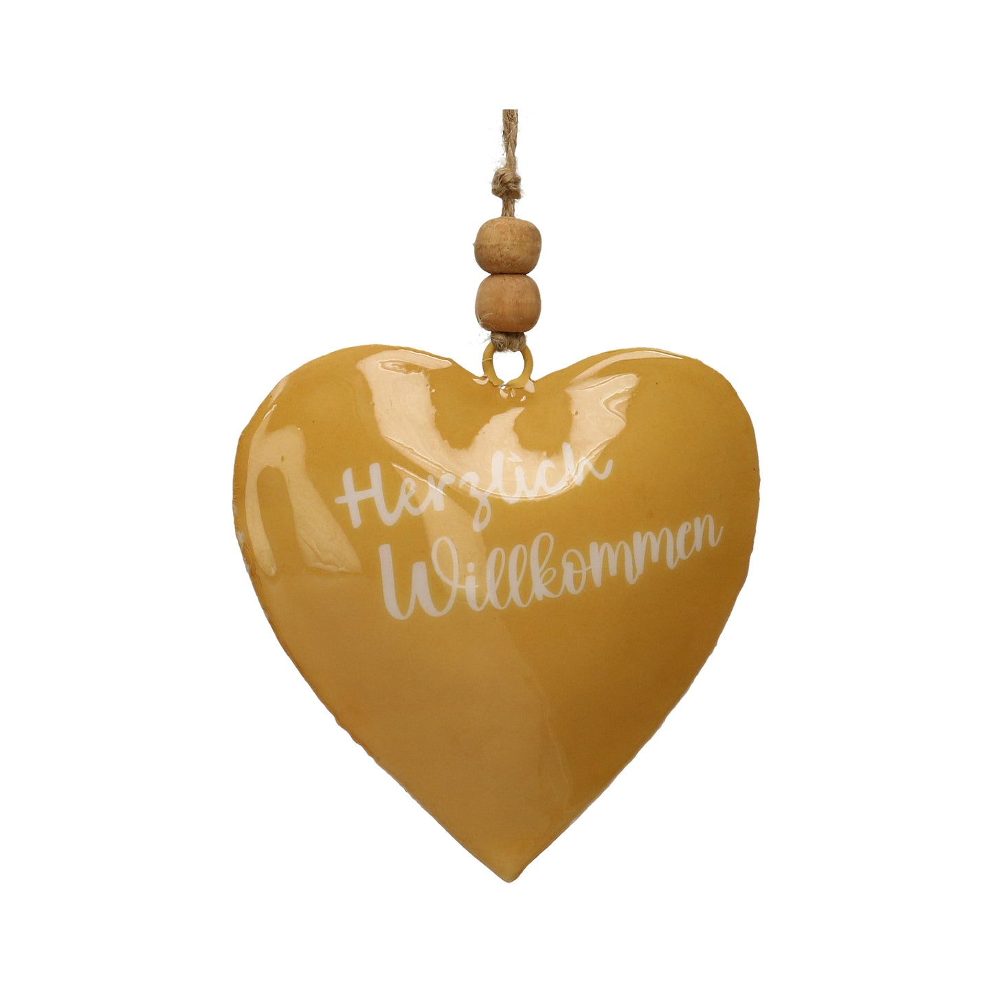 Herz Metall oliv10x10 cm