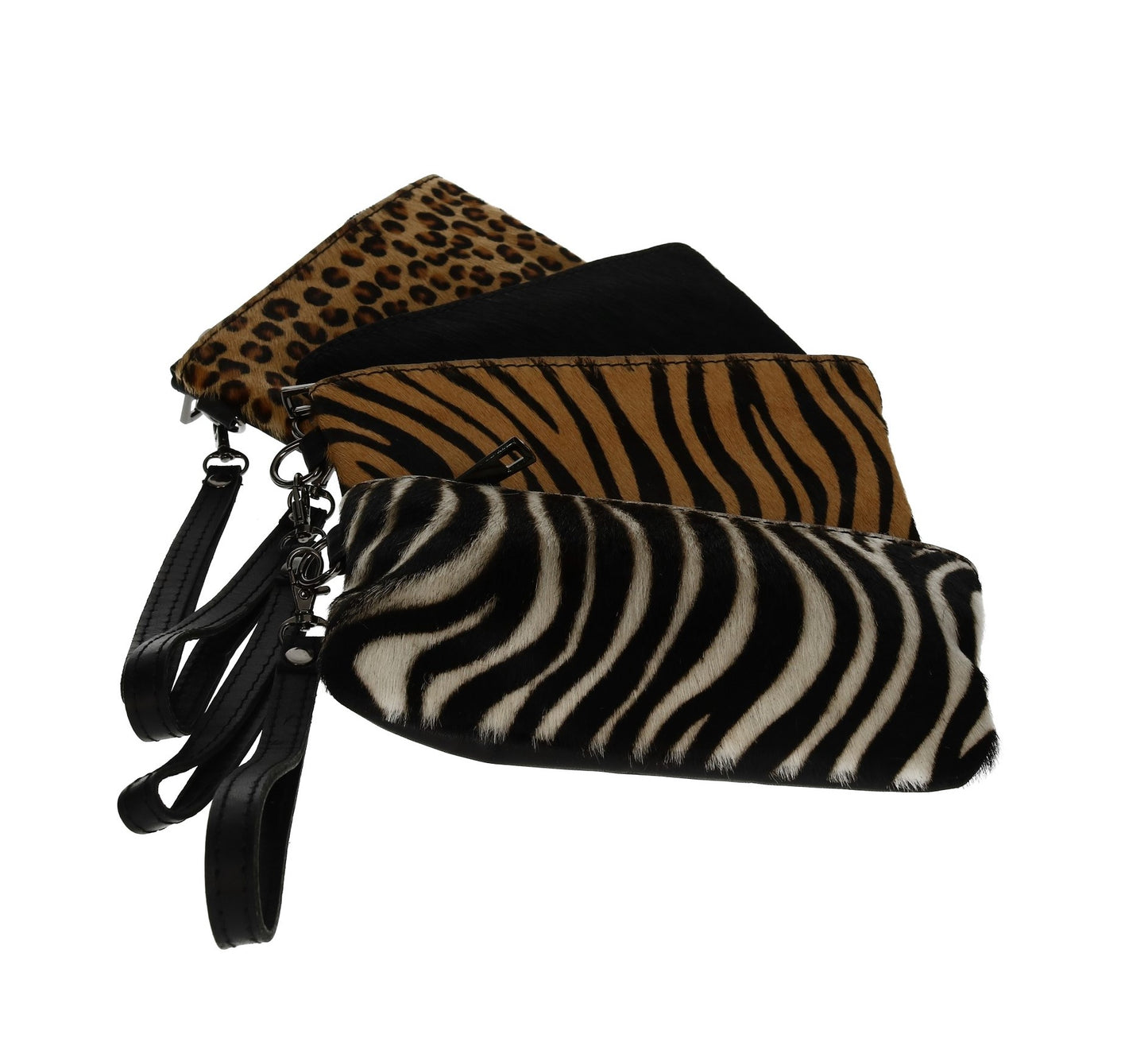 Tasche Leder mit Kunstfell