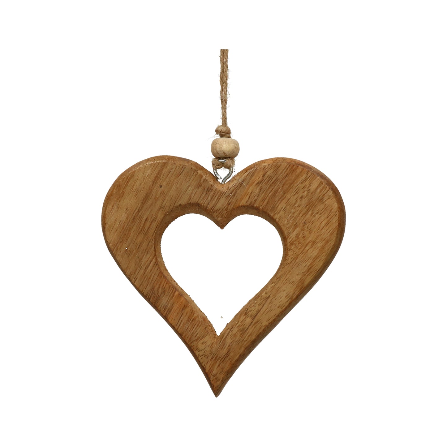 Herz offen Mangholz 10,5x10 cm