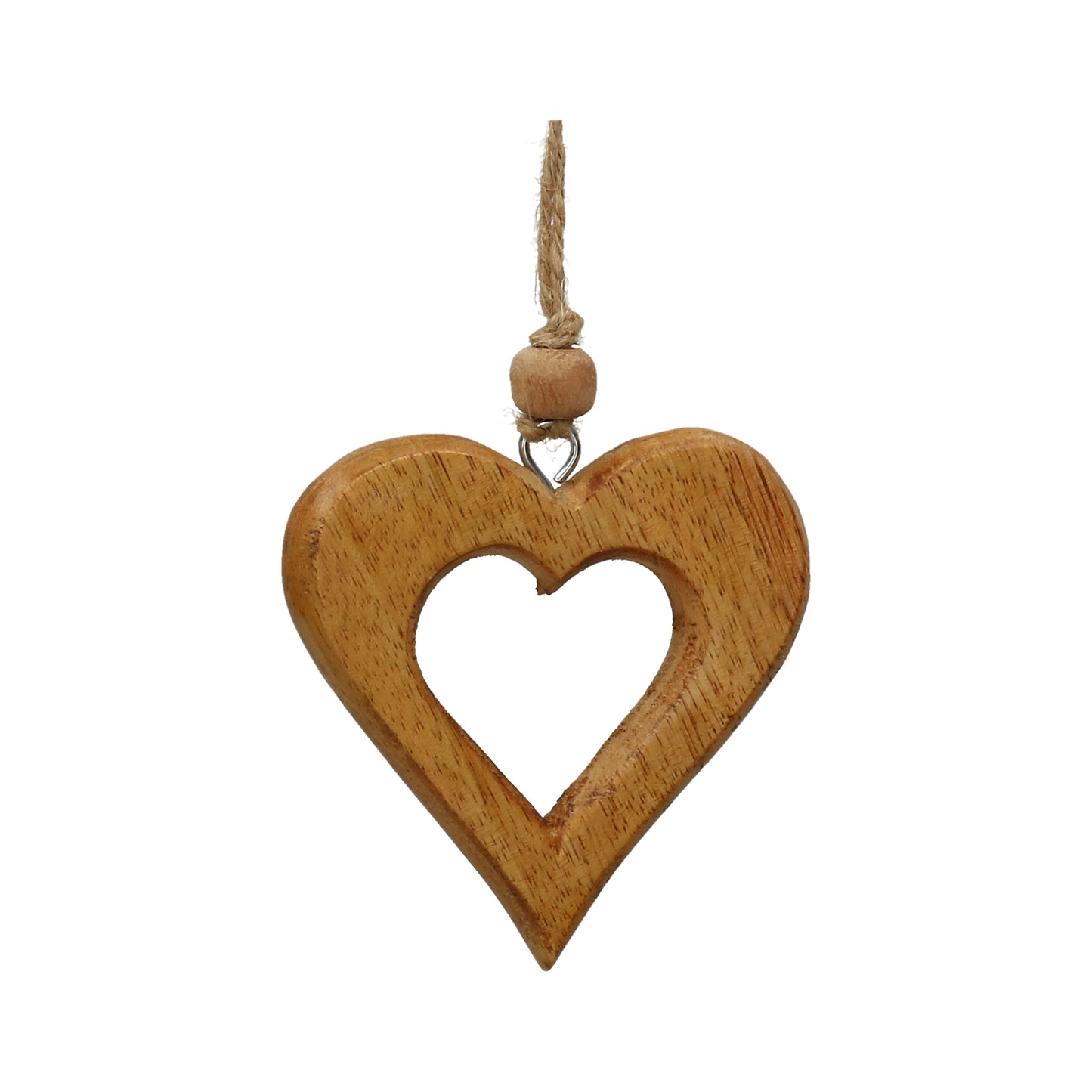 Herz offen Mangoholz 7,5x7 cm