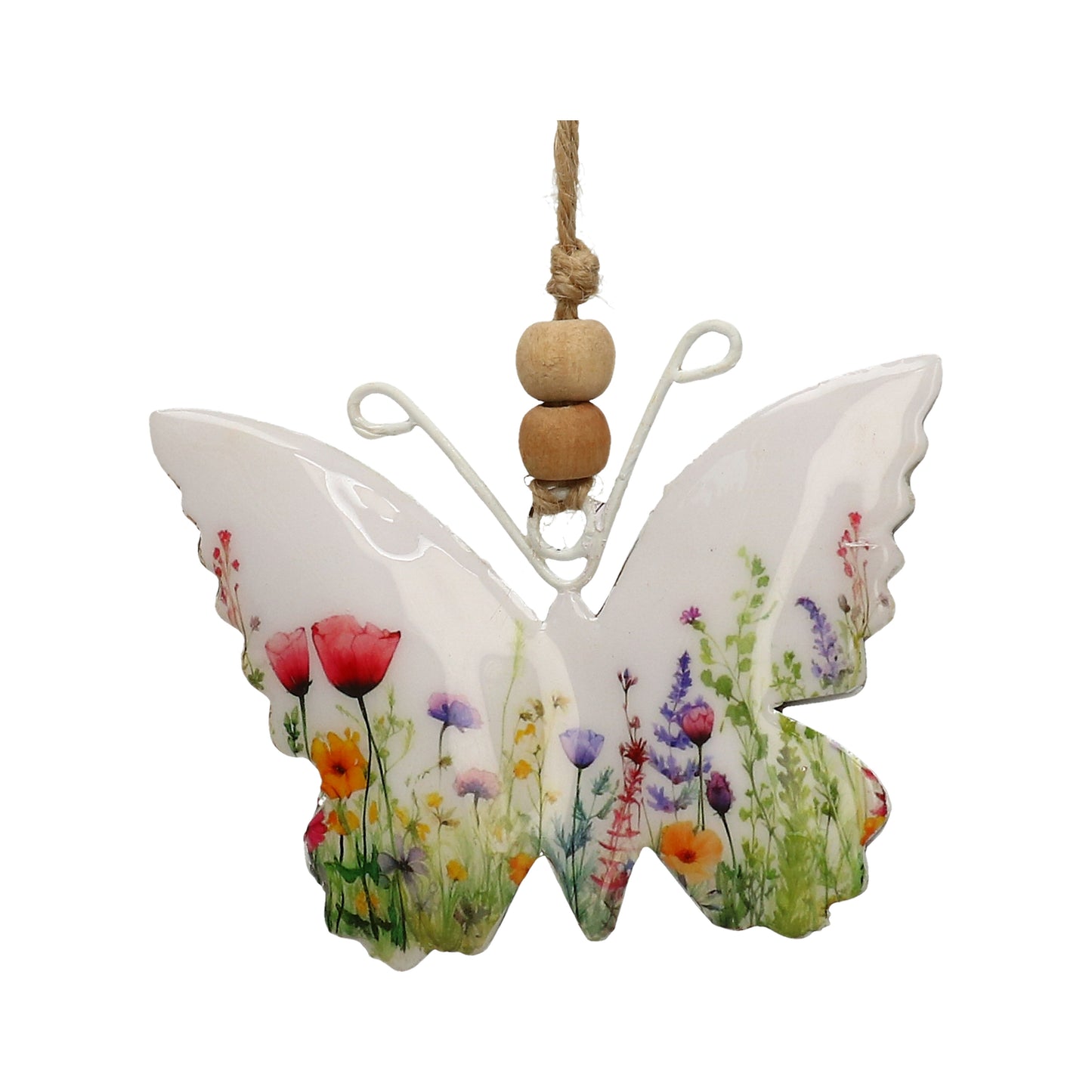 Schmetterling Metall bunt 8,5x 12 cm