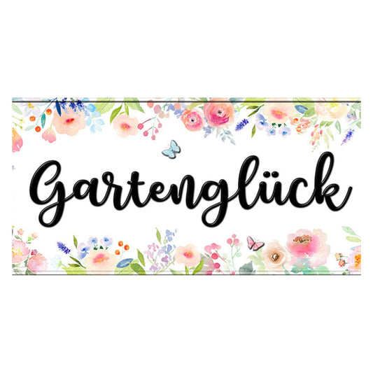 Bild "Gartenglück" aus Metall