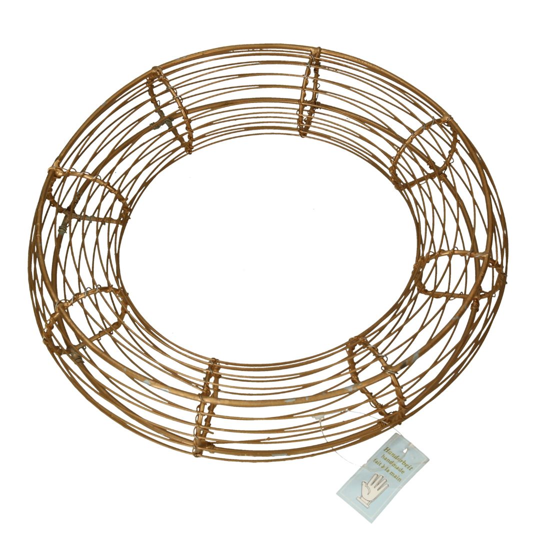 Metallkranz Gold - 27 cm