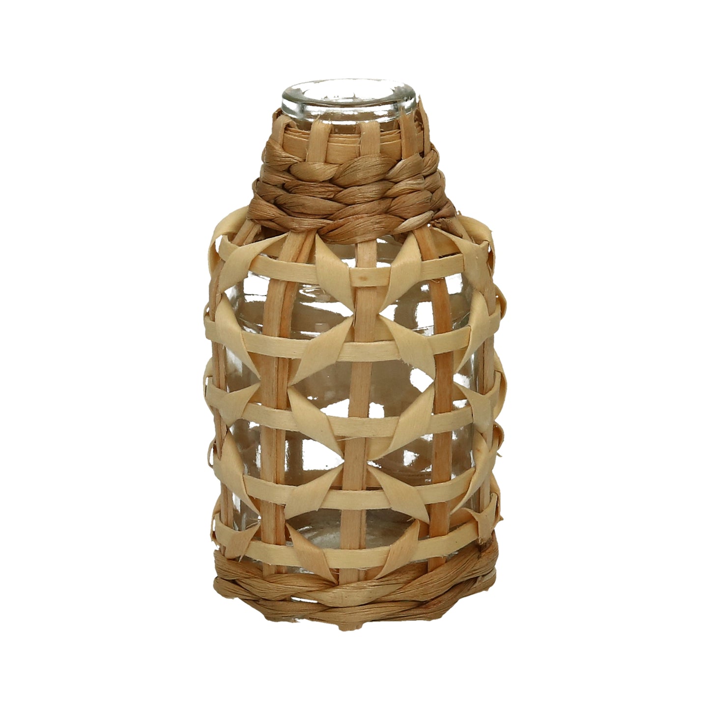 Glasflasche ummantelt 3 Varianten