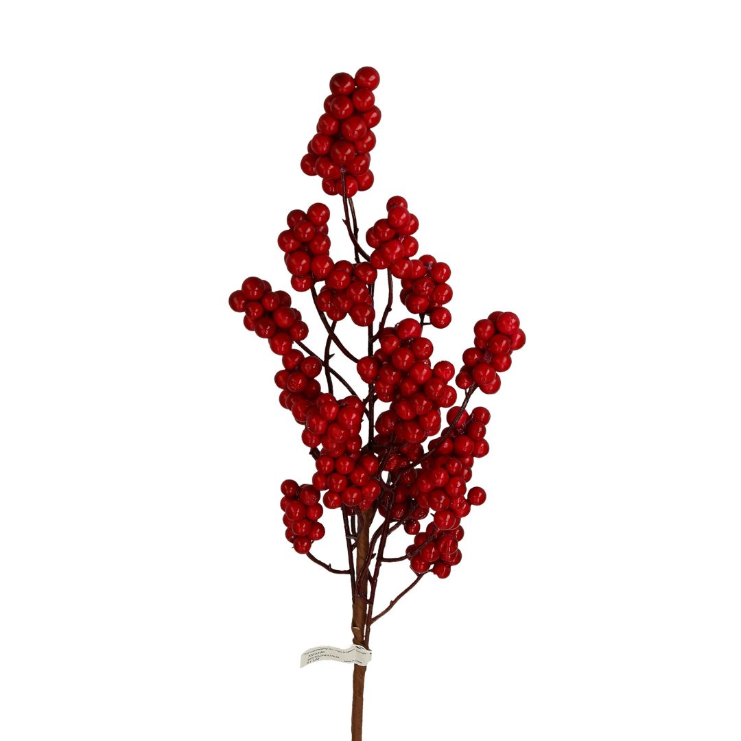 Zweig Beeren dunkelrot 60 cm
