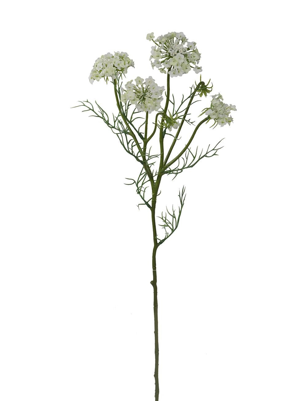 Blütenzweig 3-fach weiß 61 cm