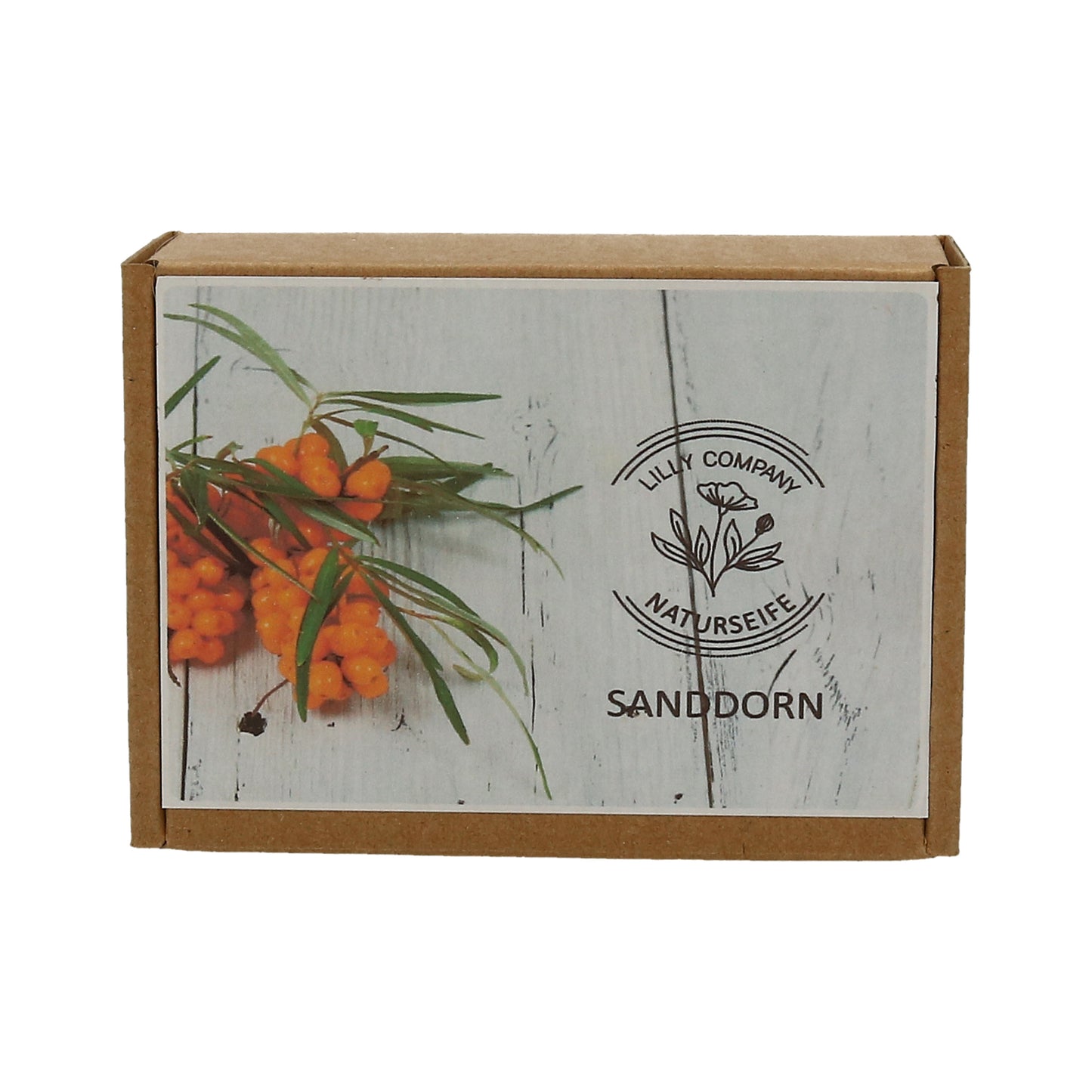 Seife in Geschenkverpackung Sanddorn