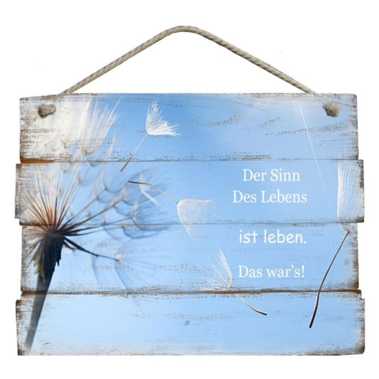 Bild "Der Sinn des Lebens ist leben."