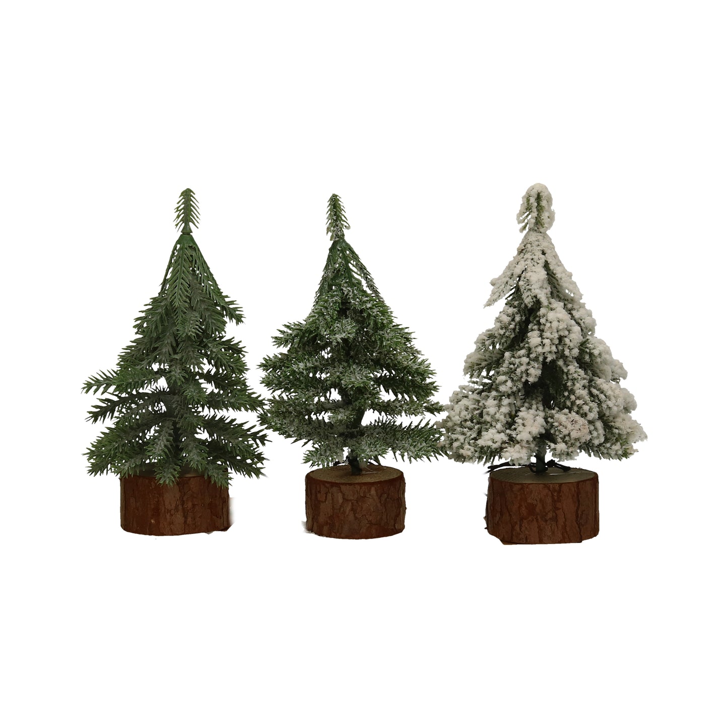 Mini Tannen auf Holz - 15 cm
