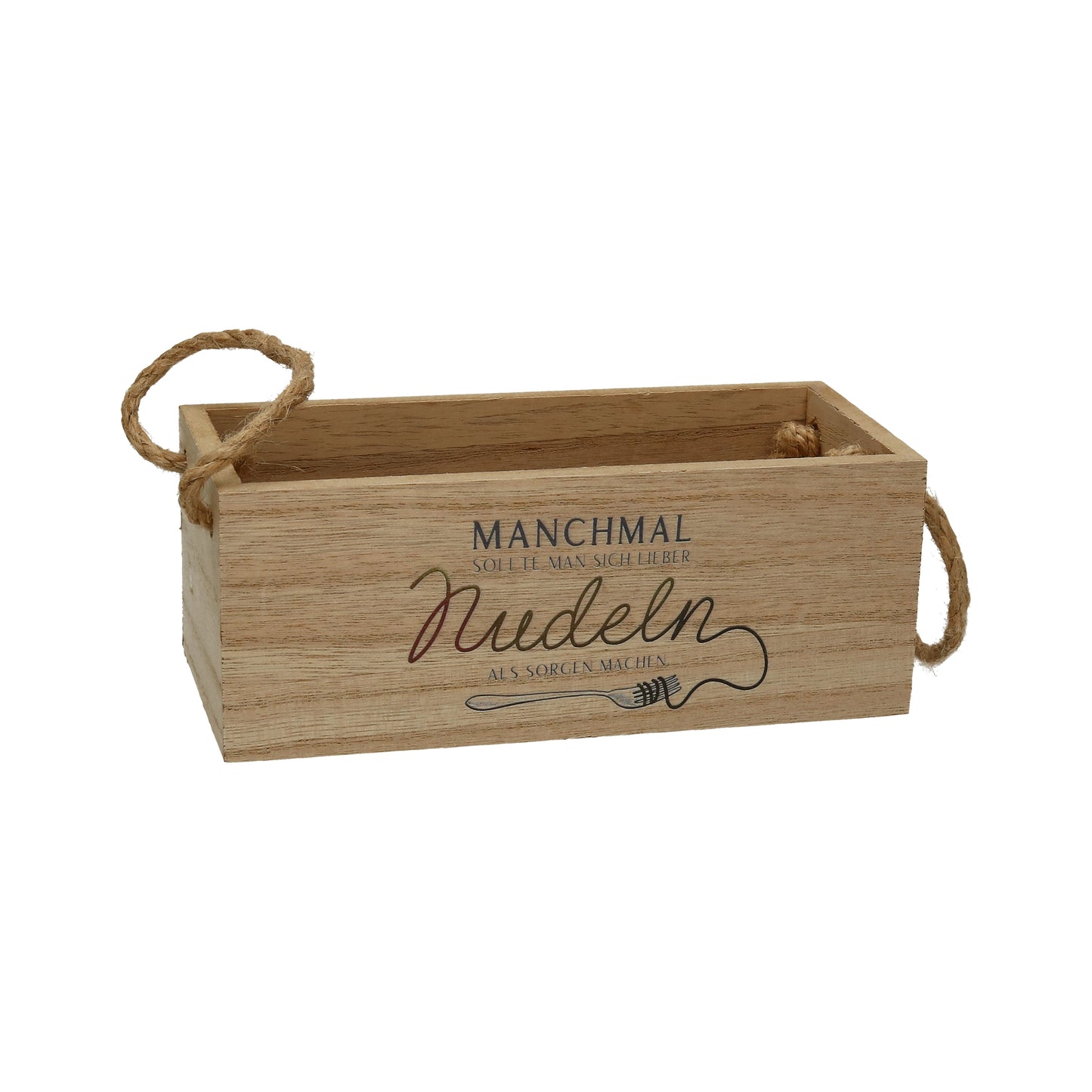 Holz-Kiste 26x12x10 cm "Manchmal sollte..."