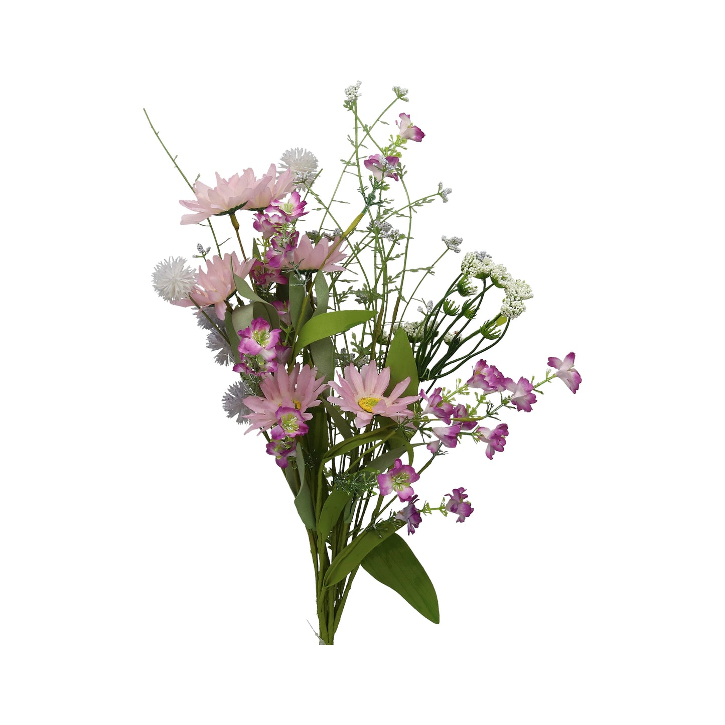 Strauß mit verschiedenen Blüten Lila/Rosa 50 cm