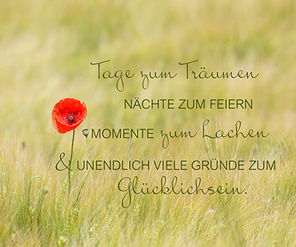 Bild "Tage zum Träumen ..." 10x12 cm