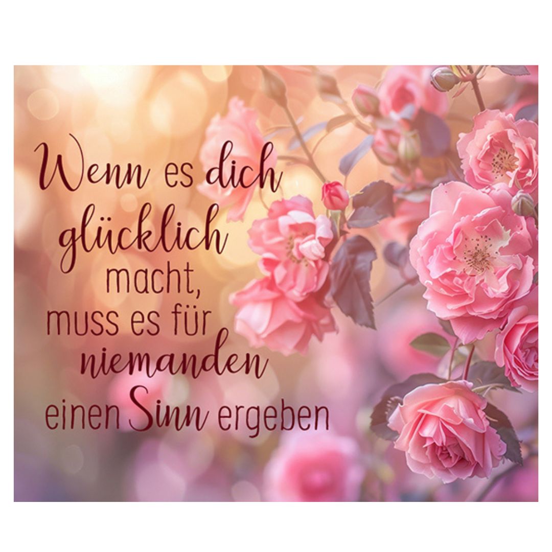 Bild "Wenn es dich glücklich macht..." 10x12 cm
