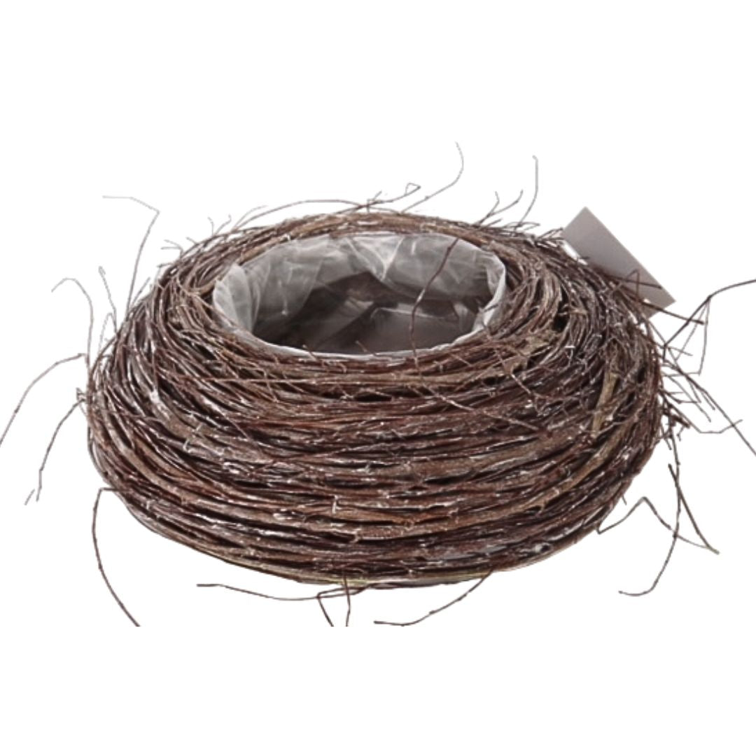 Korb/ Kranz rund Rebe gefrostet 27x7 cm