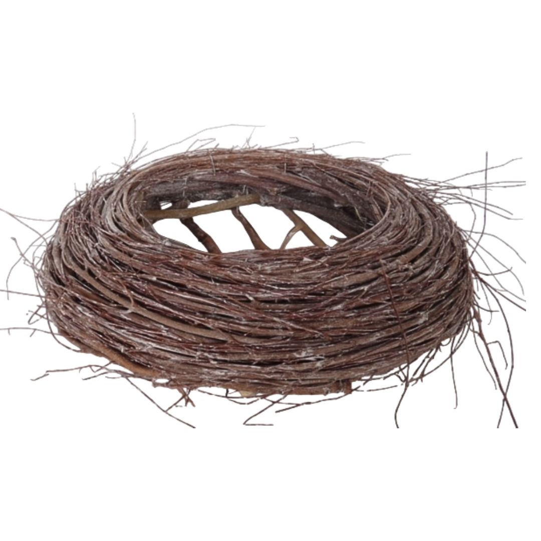 Korb/ Kranz rund Rebe gefrostet 35x8 cm