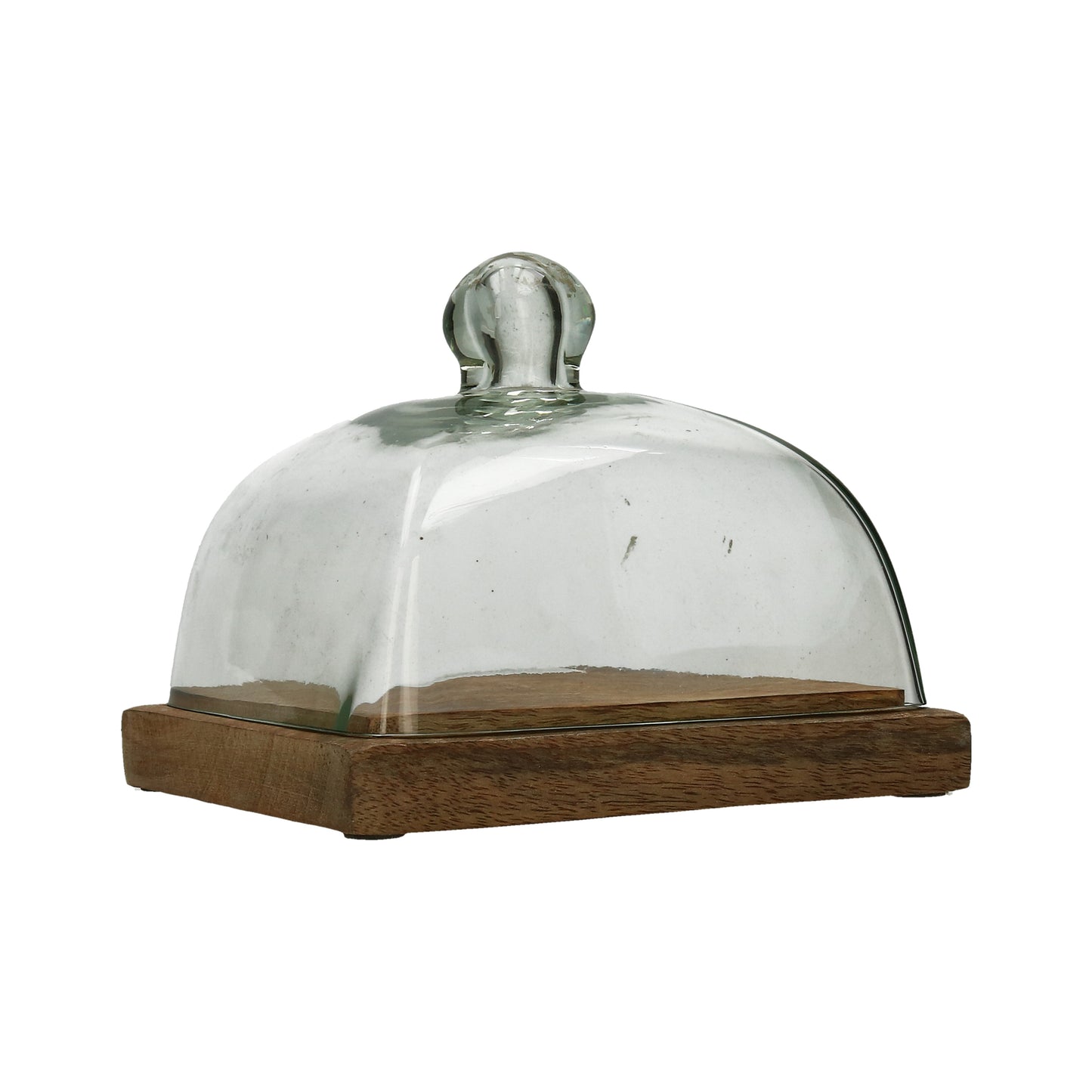 Glasdose Mangoholz 14x16x16 cm