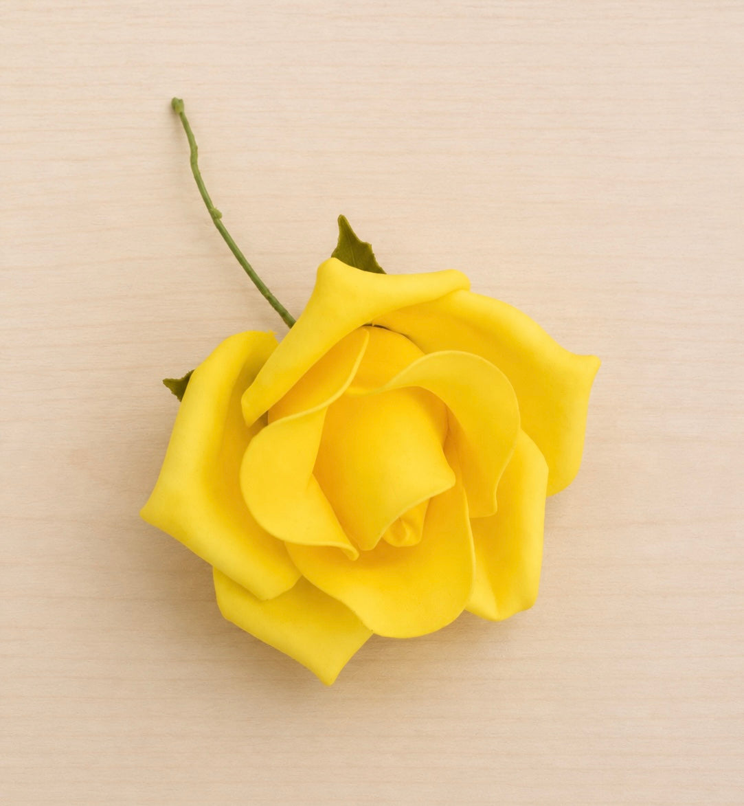 Schaumrose gelb 8 cm VE24/768
