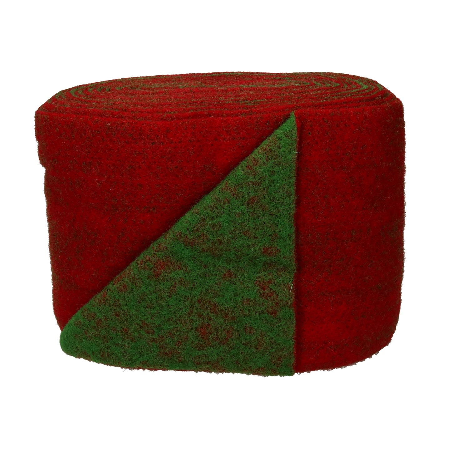 Vlies 2-farbig maigrün/rot