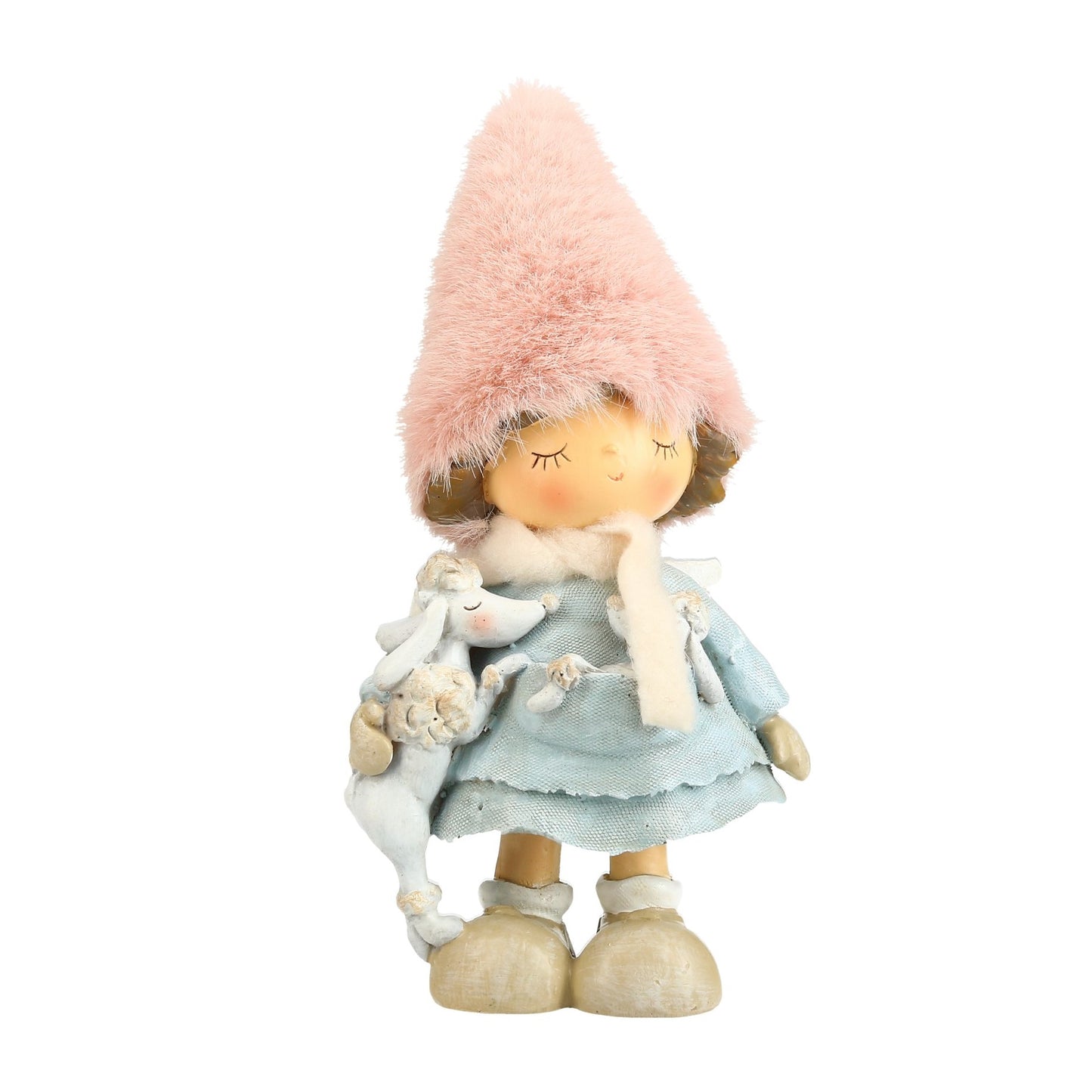 Figur Mädchen mit Hund 20 cm 2 Größen