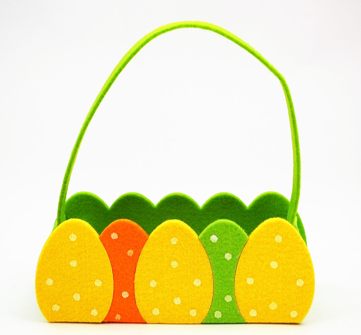 Filztasche Ei grün,gelb,orange 22x20x9