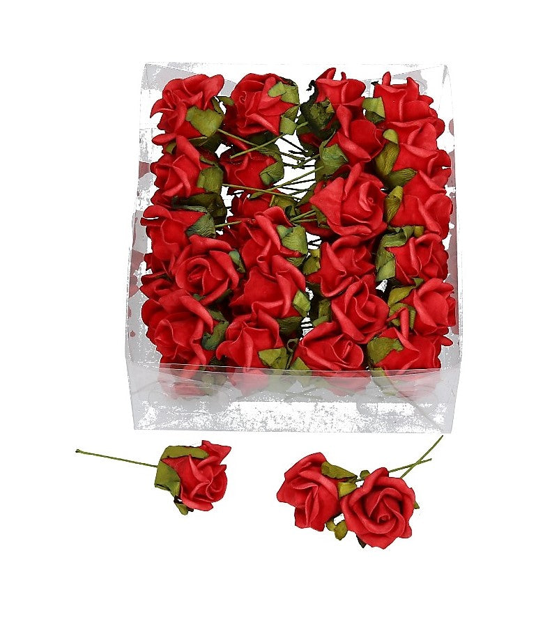 Schaumblüte Rose 4 cm drei Farben