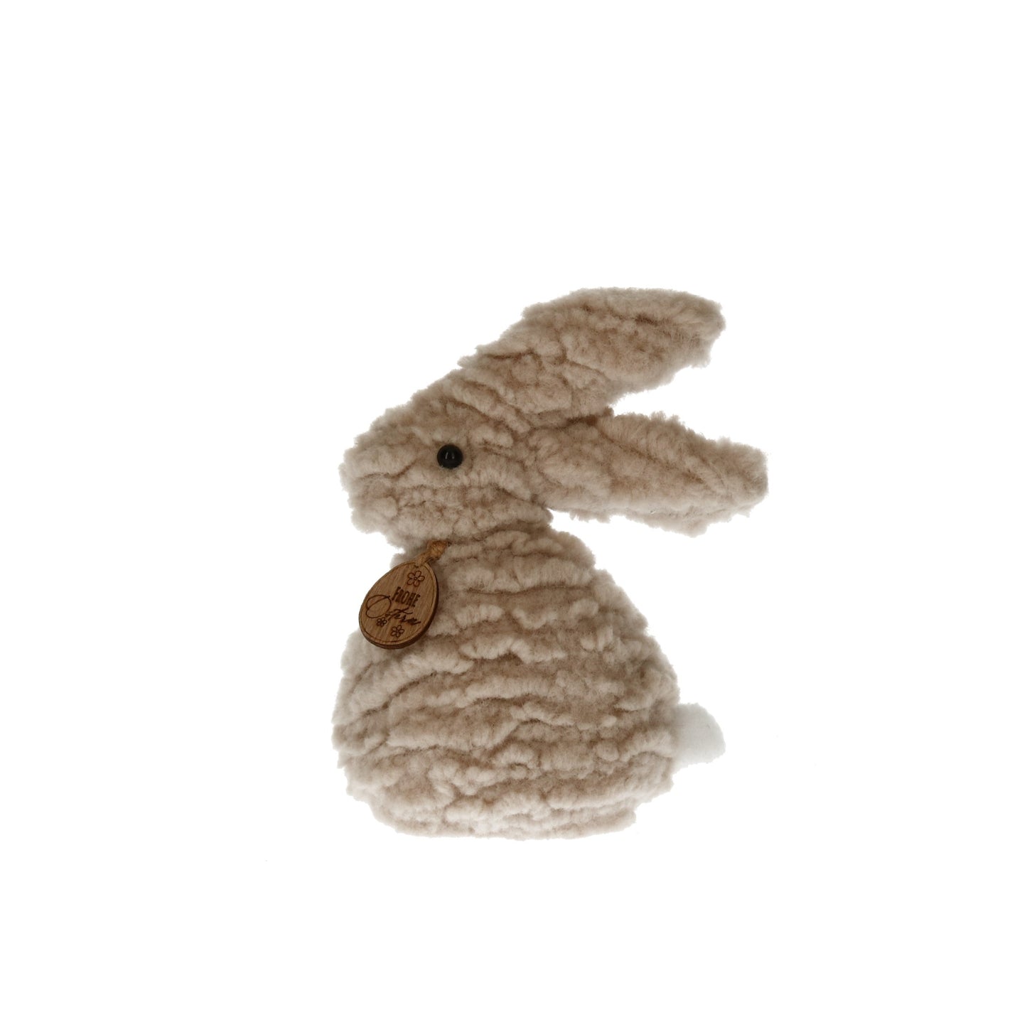 Figur Hase Plüsch taupe 19 cm