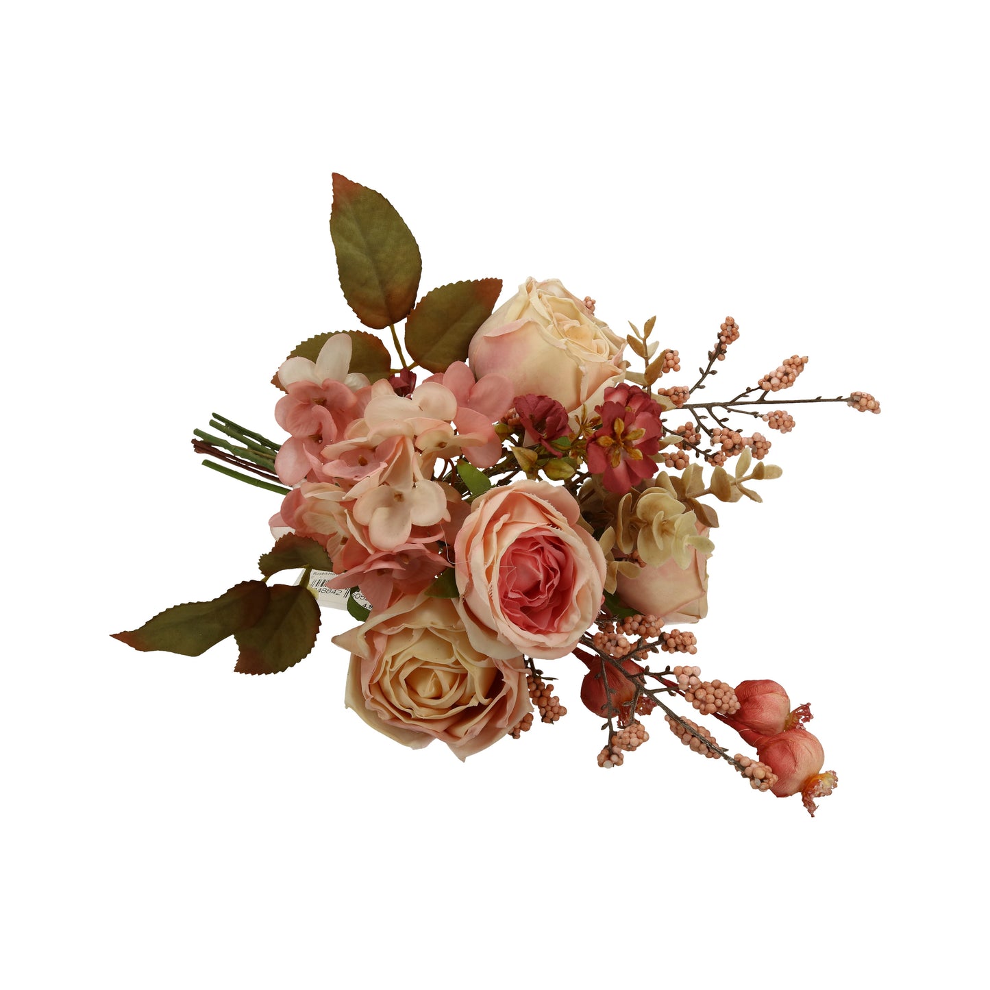 Rosen-Hortens.Strauß altrosa 32 cm