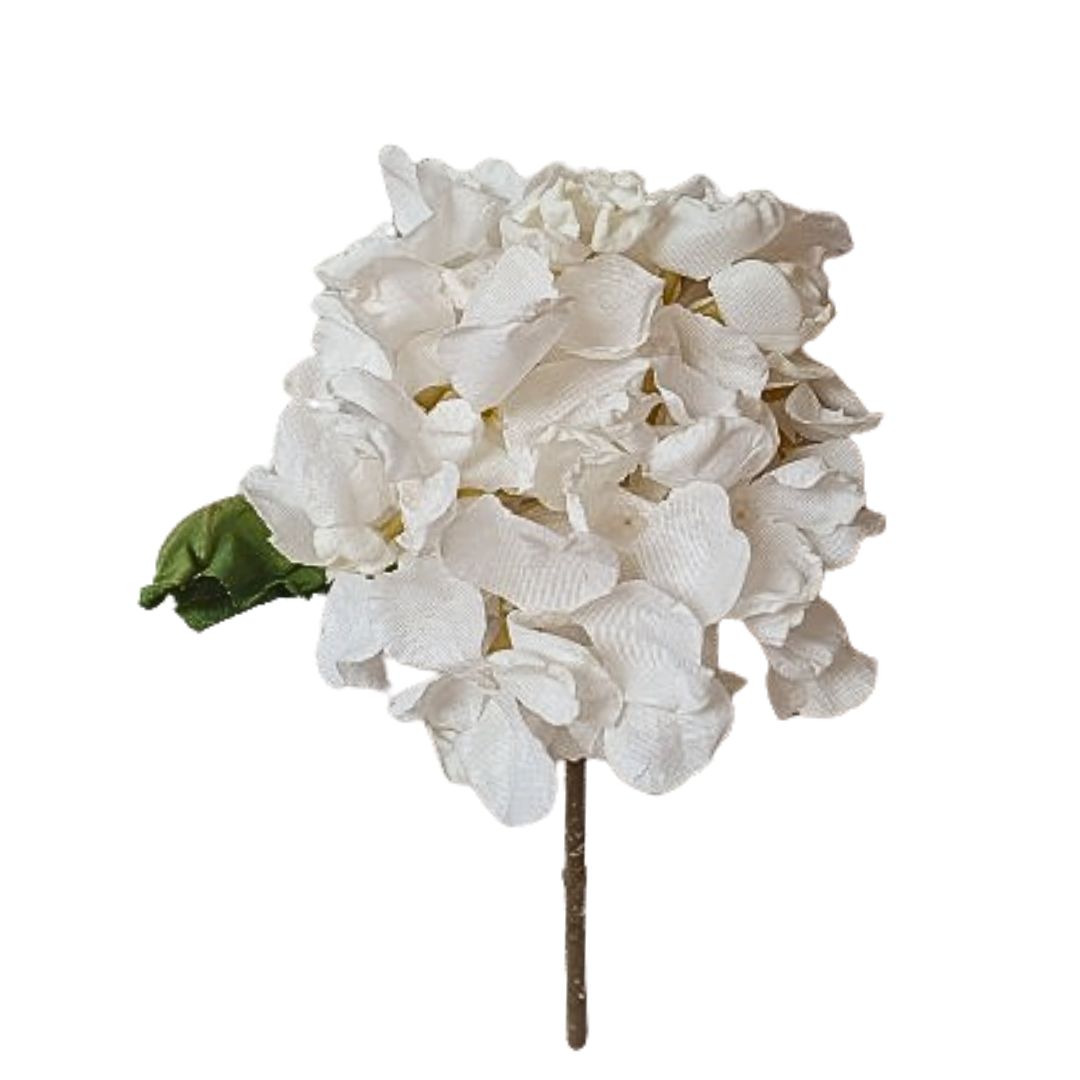 Blüte Hortensie weiß 32 cm
