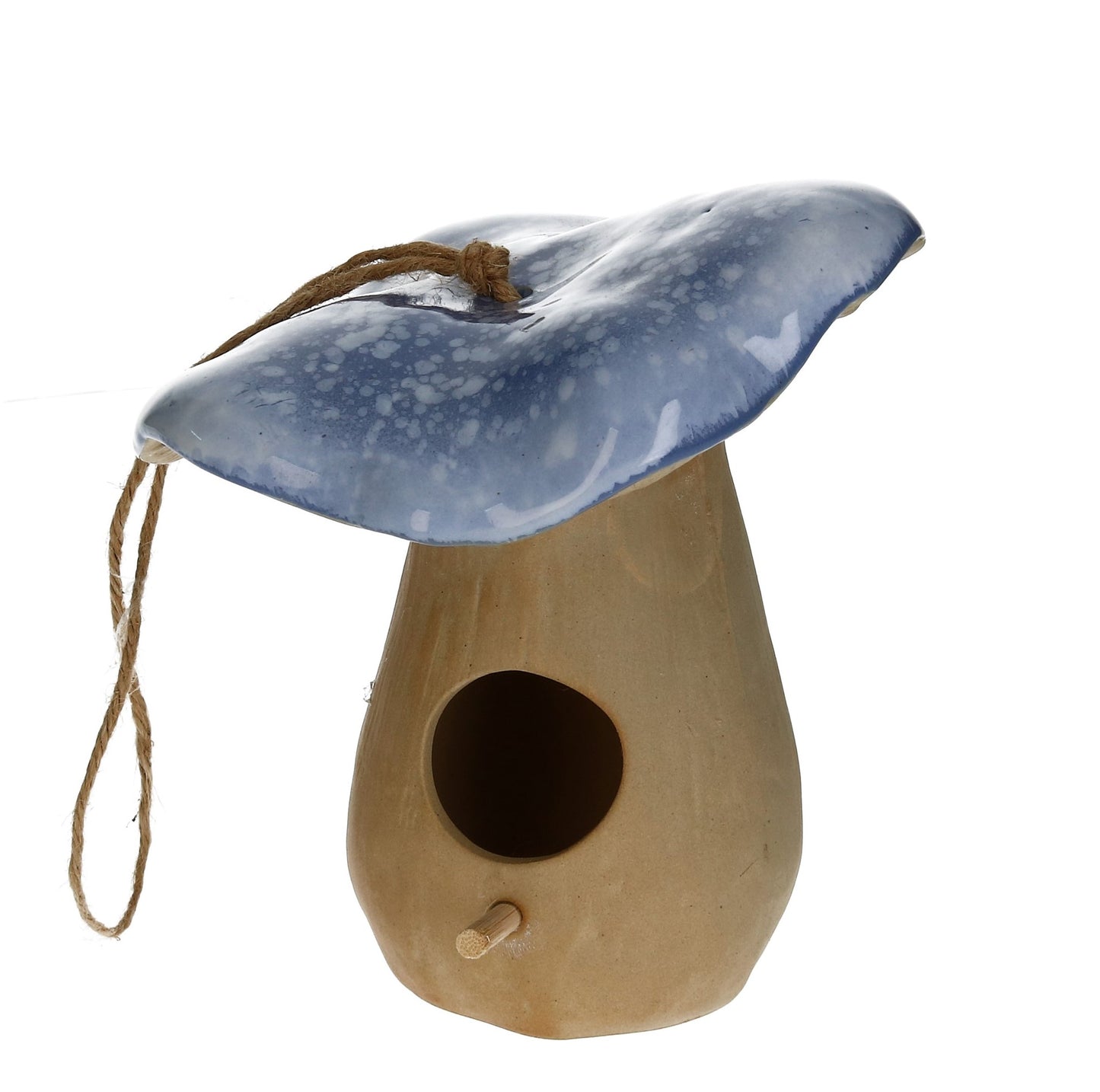 Keramik Vogelhaus Pilz 18 cm 2 Modelle