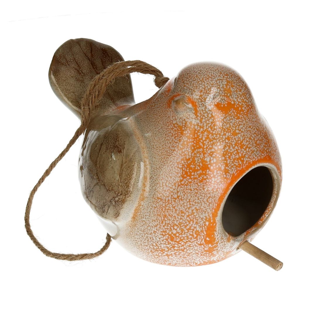 Keramik Vogelhaus Vogel 18 cm 2 Modelle