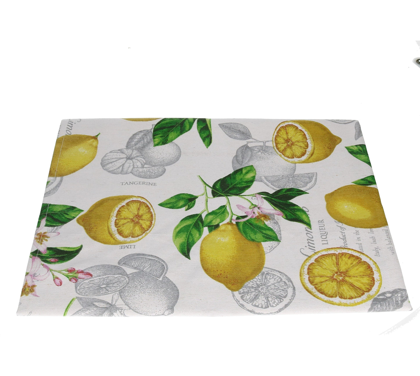 Tischdecke Zitrone 90x90cm BW (Made in Italy)