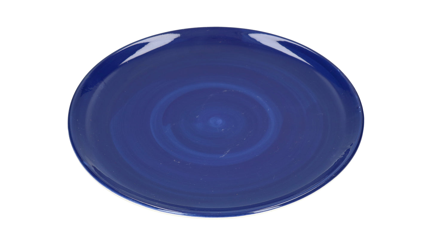Keramik Teller blau 27cm
