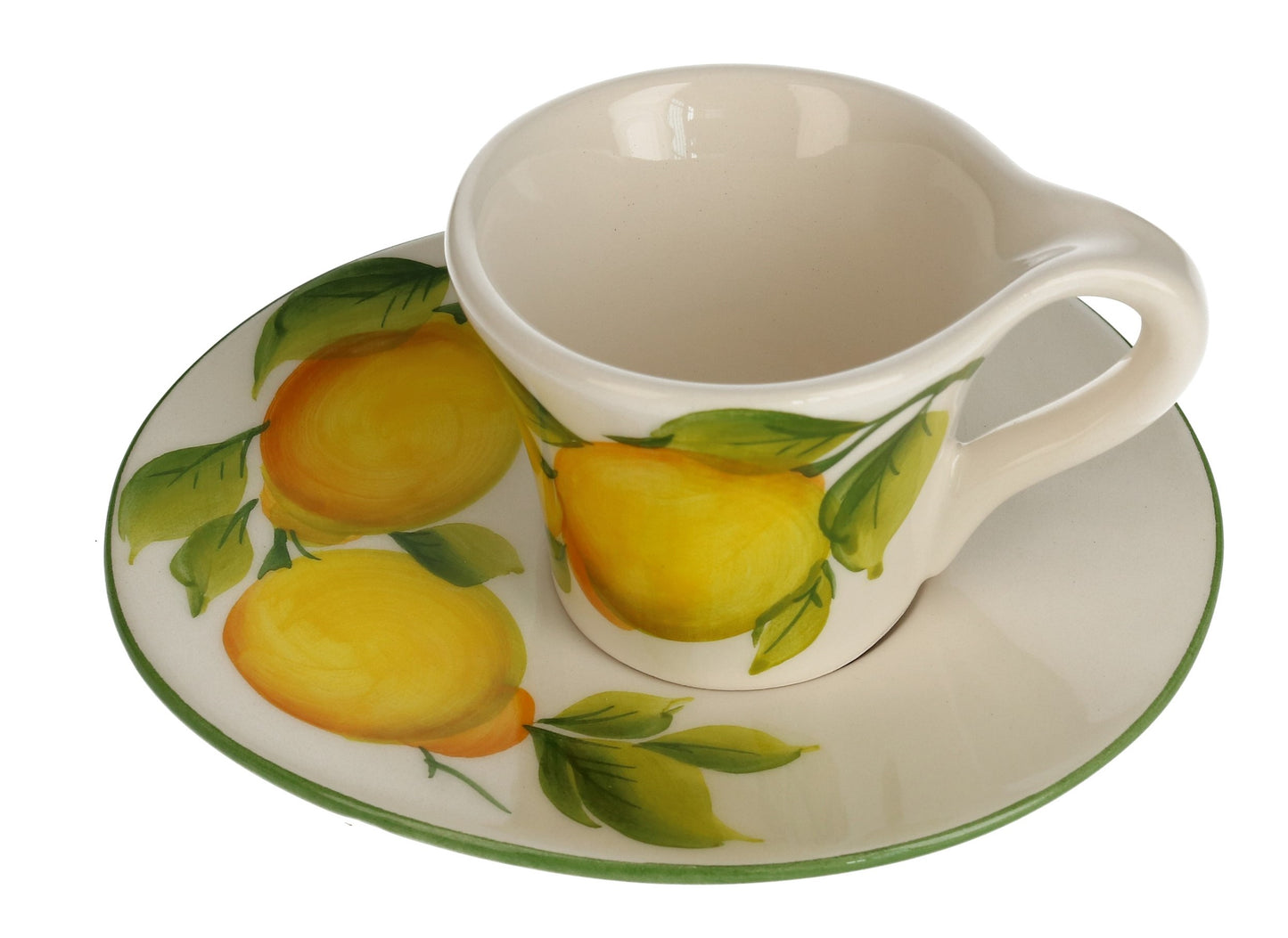 Espressotasse Zitrone handgemalt