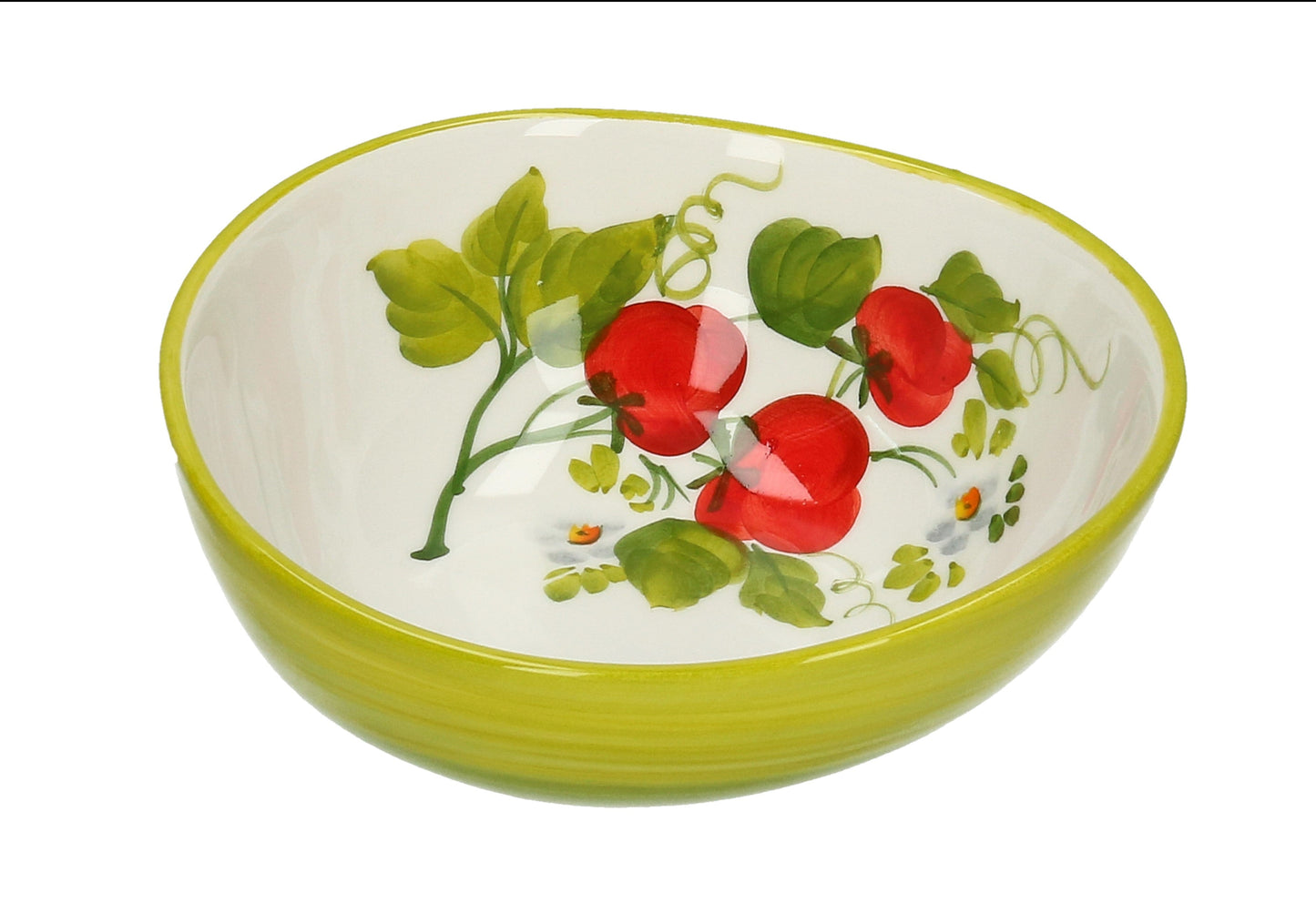 handgemalt Schale oval Erdbeere 13 cm