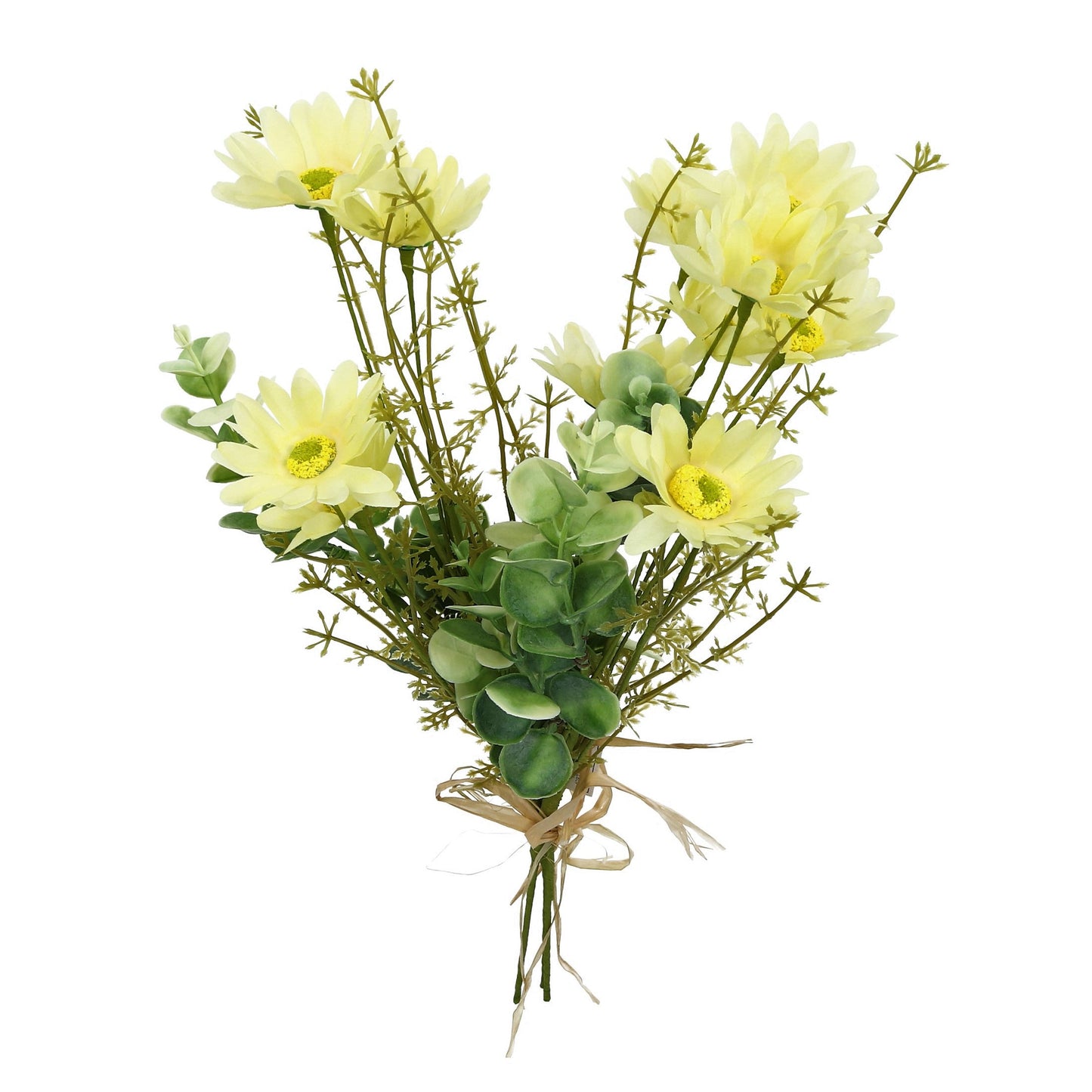 Strauß Margariten Eukal. x3 gelb 45 cm