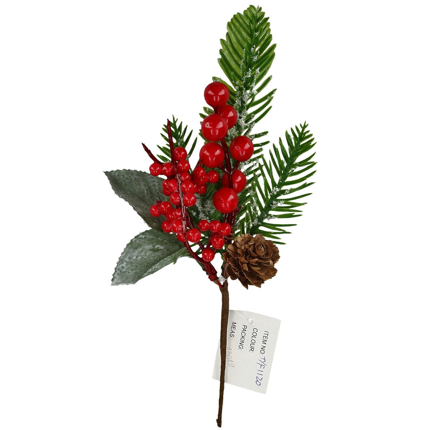 Pick Beeren, Zapfen, Blatt, Tanne rot 25 cm