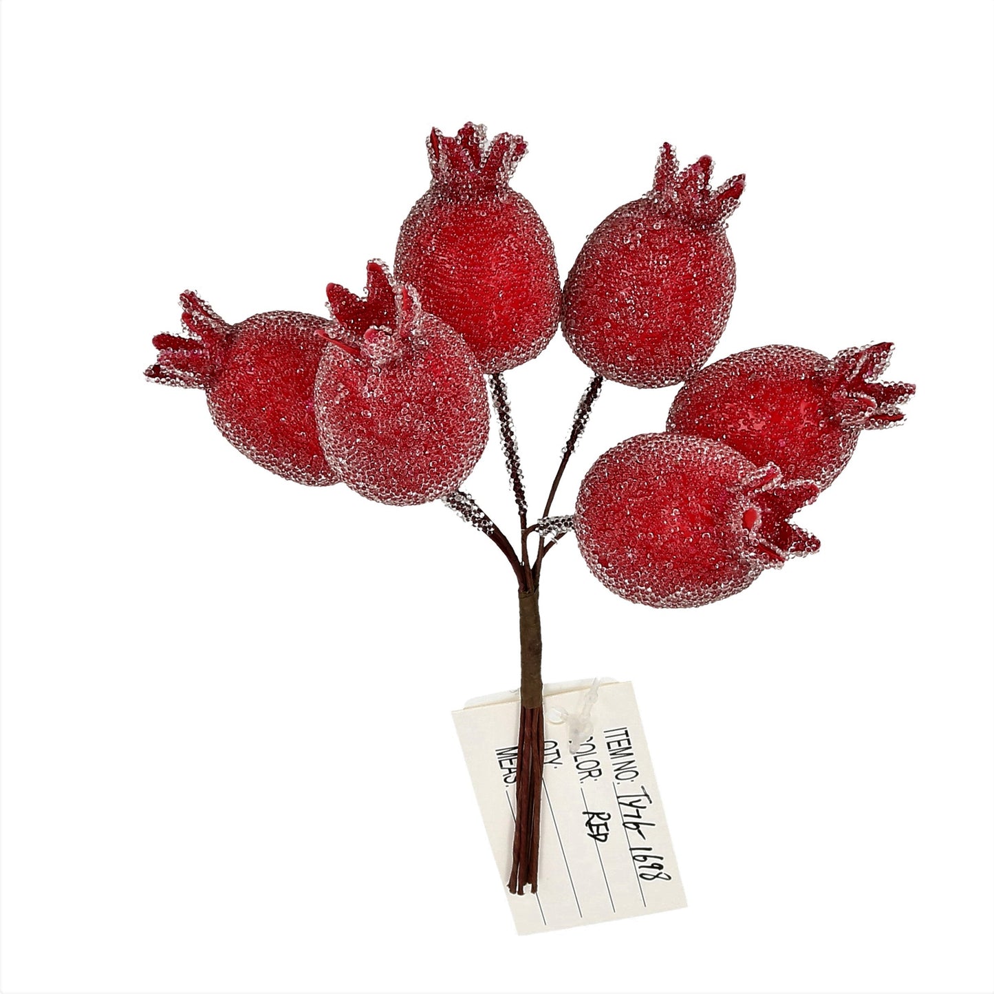 Pick Hagebutten gefrostet rot 15 cm