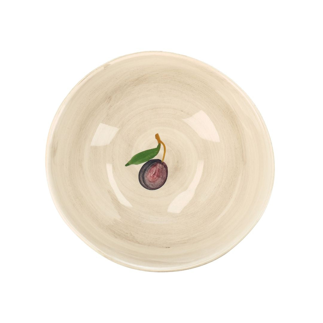 handgemalt Schale Olive