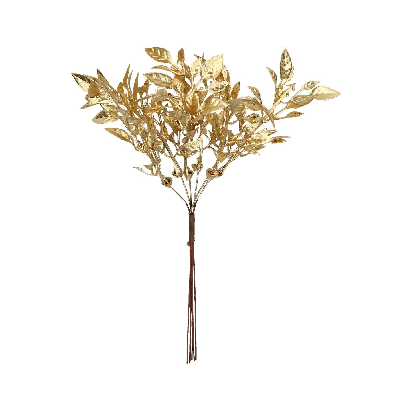 Zweig Rosenblätter gold 6 Zweige