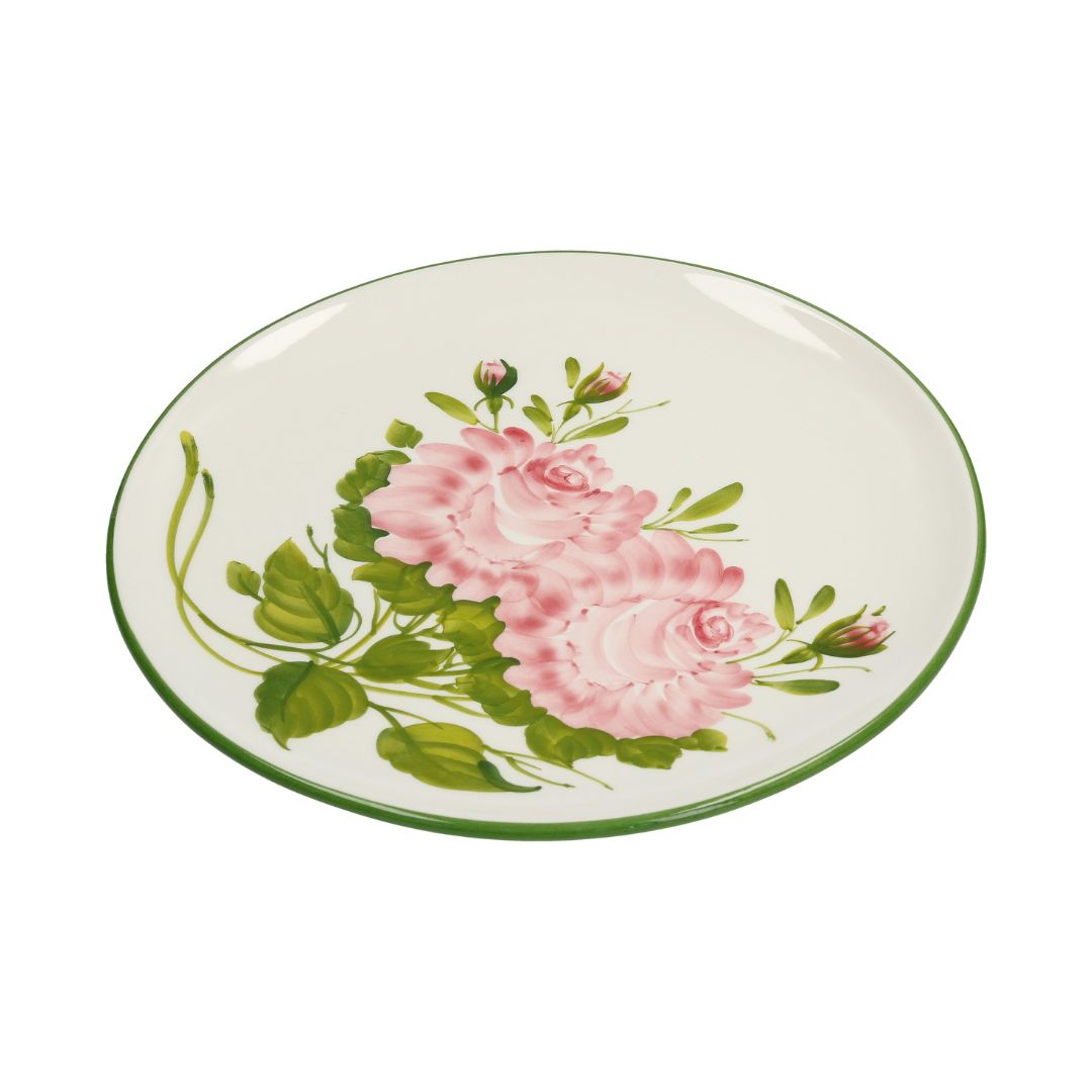 handgemalt Teller Rose 28cm