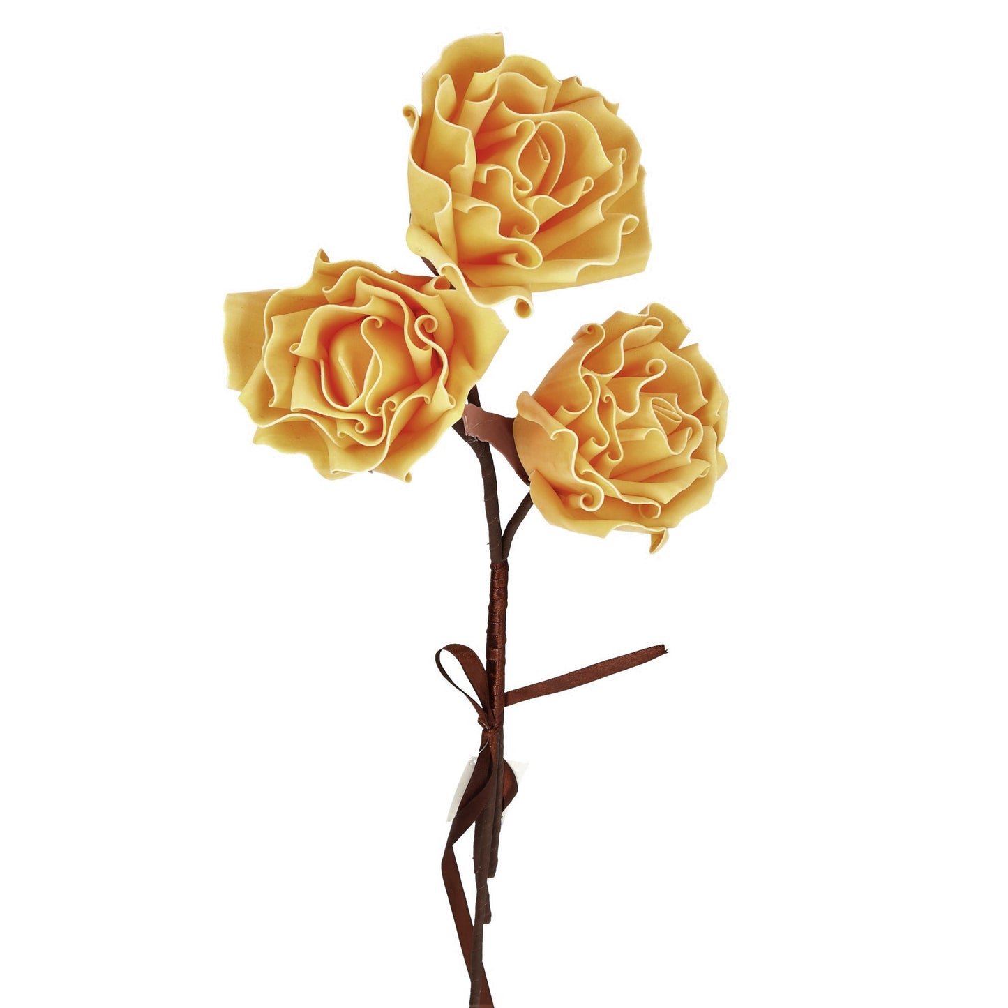 Schaumblüte 3 Rosen orange 65 cm