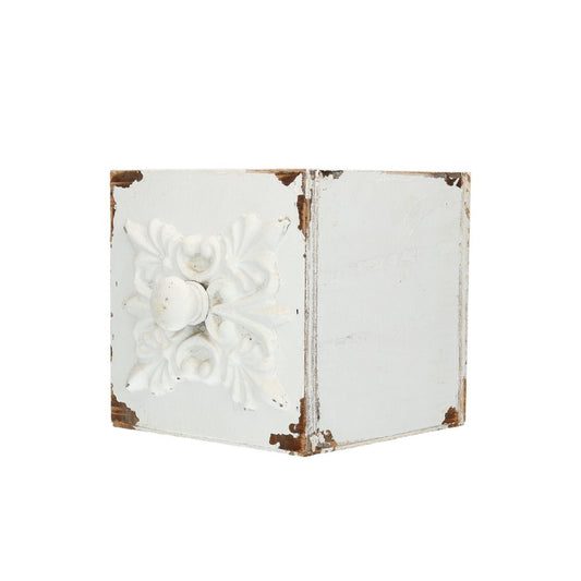 Schublade Box mit Ornament weiß