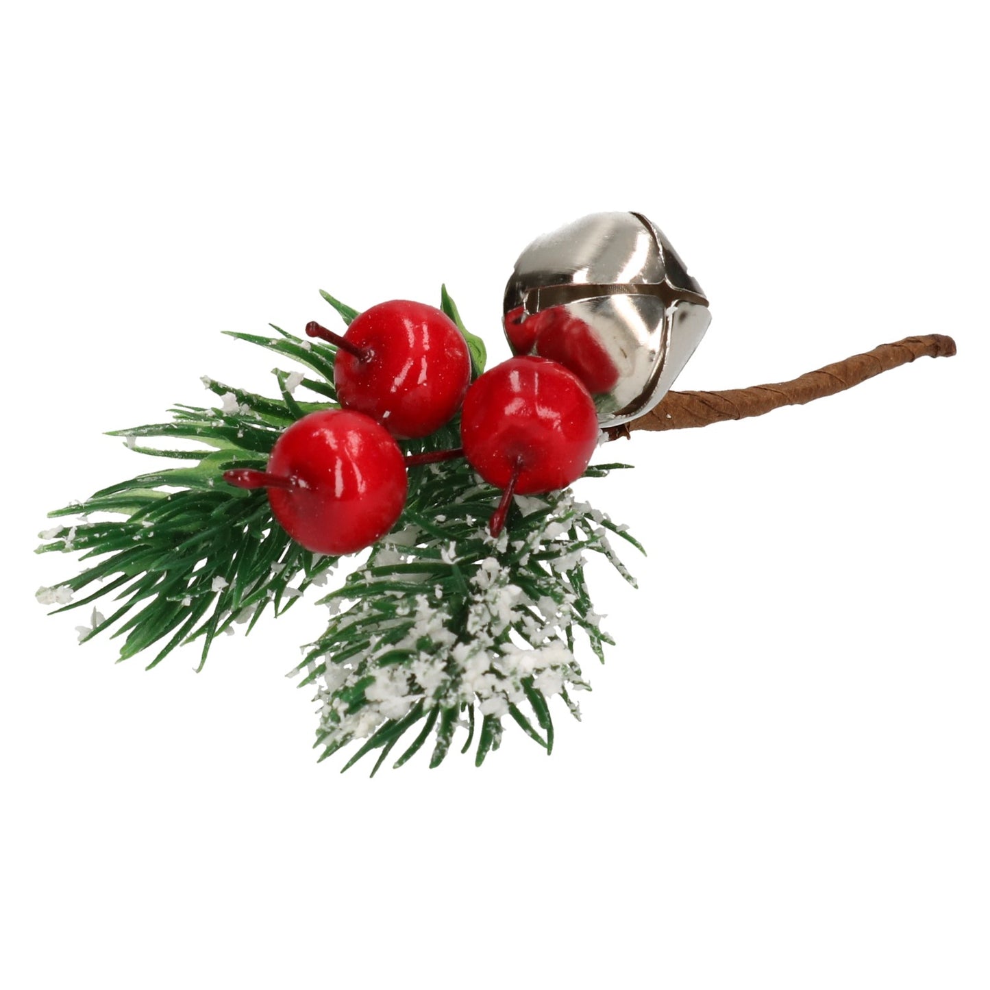 Pick Tanne, Apfel, silberne Glocke 13 cm